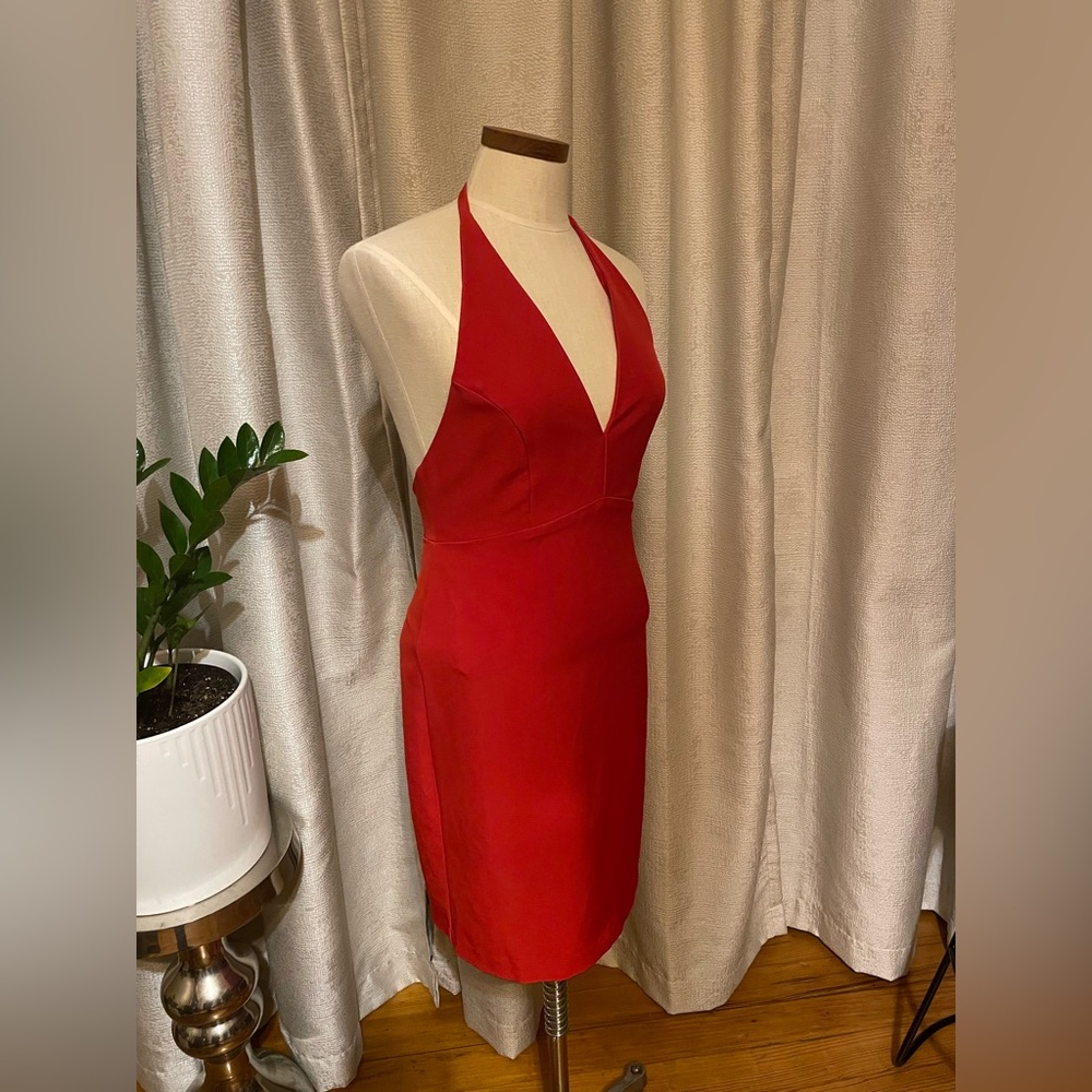 Backless Red Dress